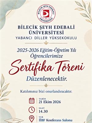 Sertifika Töreni